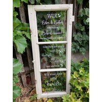 Aufkleber "Tolle Familie" Deko-Fenster | Fensterspruch Altes Fenster Aufkleber "Tolle Familie" Deko-Fenster | Fensterspruch Altes Fenster von AllerleivomLand