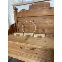 Diy Metallring Mit Holzfuß in Verschiedenen Farben von AllesFine