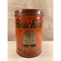 Antike Blechdose Aus Holland/50Er Jahre/Mid Century Antike Blechdose Aus Holland/50Er Jahre/Mid Century von AllesKAAS