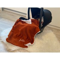Fleece Babydecke Geburtsdecke Kuscheldecke Decke Babysafe Geburtsgeschenke Mit Namen Personalisierte Taufgeschenk Baby von AllesausliebeByInka