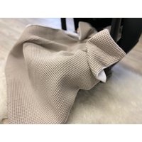 Waffelpique Fleece Babydecke Geburtsdecke Kuscheldecke Decke Babysafe Geburt Mit Namen Personalisierte Taufgeschenk Baby von AllesausliebeByInka