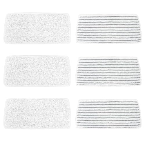 6 Stück Dampfreiniger Ersatzbezüge Pads, Wiederverwendbar Ersatz Mikrofaser Dampfreiniger Steam Ersatzbezug Set, Waschbar für Veda Dampfreiniger PLUS XXL Ersatzbezüge von Alleshelfer