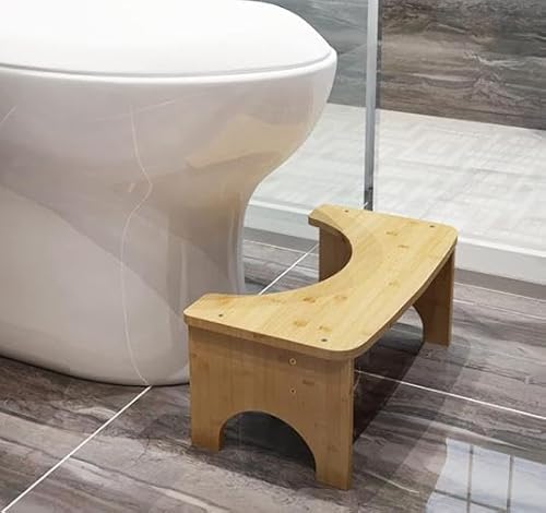 Alleshelfer Toilettenhocker aus Bambus, 35 Grad Neigung, C-förmig, Natürliche Farbe Alleshelfer Toilettenhocker aus Bambus, 35 Grad Neigung, C-förmig, Natürliche Farbe von Alleshelfer