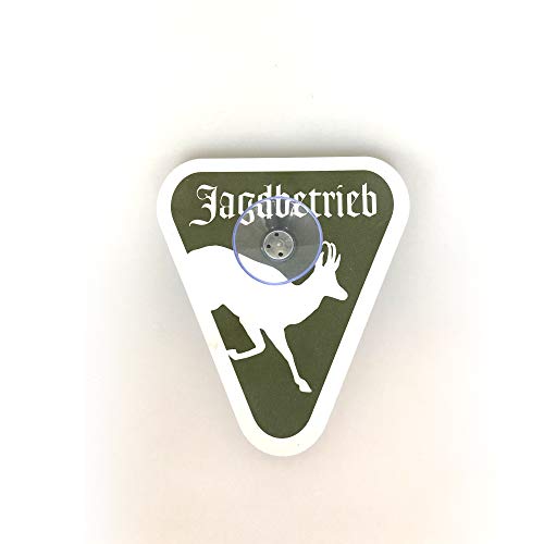 AllesKlaro® - Jagdbetriebschild mit Saugnapf - verschiedene Motive - Autoschild für KFZ Heckscheibe (Gams) von Allesklaro Digitaldruck