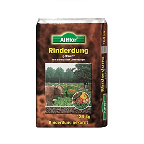 12,5 Kg Allflor Rinderdung Naturdünger Gartendünger Rindermist von Natura-Friesland