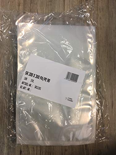 Allfo 1000 Stück glatte Vakuumbeutel Siegelrandbeutel Gefrierbeutel, 200 x 300 mm, Polyethylen (PE), Selbstklebend, Luftdicht, Auslaufsicher, Allergenfrei, Klar, Wiederverwendbar, Versiegelte Ränder Allfo 1000 Stück glatte Vakuumbeutel Siegelrandbeutel Gefrierbeutel, 200 x 300 mm, Polyethylen (PE), Selbstklebend, Luftdicht, Auslaufsicher, Allergenfrei, Klar, Wiederverwendbar, Versiegelte Ränder von Allfo