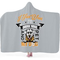 Lazy Day Kapuzendecke, Hoodie Decke Für Erwachsene/ Jugendliche, Sherpa Kuschelige Tier Print Decke, Geschenk Haustierliebhaber von AllforCandles