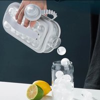 Eiskugel Maker Wasserkocher Macht Eiswürfel Formen Whisky Cocktail Hausbar Küche Eismaschine Form 2 in 1 Multi-Funktion, Wasserflasche Eisform von AllforKitchen