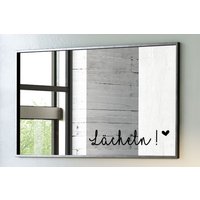 sticker Aufkleber Lächeln Spiegel Fensterbild | Willkommen Eingangstür Windlicht Dekoration von AllgaeuRebellen