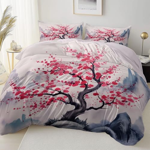 Allgemein Atmungsaktiv Bettbezug 135 x 200 cm Weich und Bequem, Chinesisch Tuschemalerei Kirschblüte Mikrofaser Bettbezug Mit Reißverschluss Einfaches Be- und Entladen, Mauve Bettwäsche Wendemotiv Allgemein Atmungsaktiv Bettbezug 135 x 200 cm Weich und Bequem, Chinesisch Tuschemalerei Kirschblüte Mikrofaser Bettbezug Mit Reißverschluss Einfaches Be- und Entladen, Mauve Bettwäsche Wendemotiv von Allgemein
