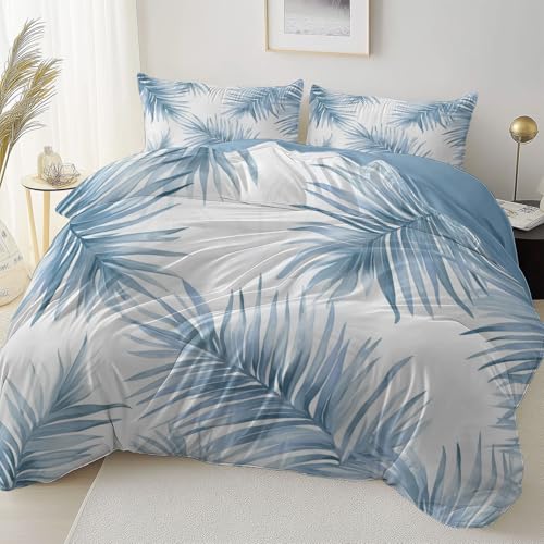 Allgemein Atmungsaktiv Bettbezug 135 x 200 cm Weich und Bequem, Einfach Illustration Palmblatt Mikrofaser Bettbezug Mit Reißverschluss Einfaches Be- und Entladen, Blau Bettwäsche Wendemotiv Allgemein Atmungsaktiv Bettbezug 135 x 200 cm Weich und Bequem, Einfach Illustration Palmblatt Mikrofaser Bettbezug Mit Reißverschluss Einfaches Be- und Entladen, Blau Bettwäsche Wendemotiv von Allgemein