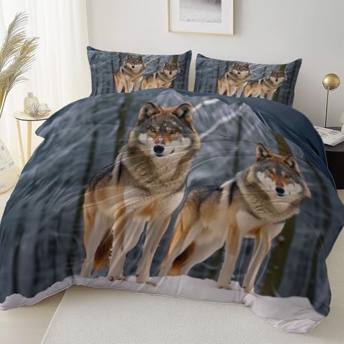 Allgemein Atmungsaktiv Bettbezug 155 x 220 cm Weich und Bequem, Tier Wolf Wald Mikrofaser Bettbezug Mit Reißverschluss Einfaches Be- und Entladen, Graublau Bettwäsche Wendemotiv Allgemein Atmungsaktiv Bettbezug 155 x 220 cm Weich und Bequem, Tier Wolf Wald Mikrofaser Bettbezug Mit Reißverschluss Einfaches Be- und Entladen, Graublau Bettwäsche Wendemotiv von Allgemein