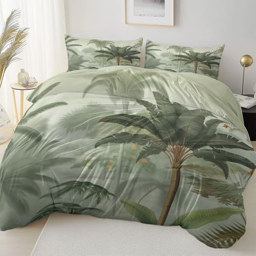 Allgemein Atmungsaktiv Bettbezug 240 x 220 cm Weich und Bequem, Vintage Pflanze Palme Mikrofaser Bettbezug Mit Reißverschluss Einfaches Be- und Entladen, Hellgrün Bettwäsche Wendemotiv Allgemein Atmungsaktiv Bettbezug 240 x 220 cm Weich und Bequem, Vintage Pflanze Palme Mikrofaser Bettbezug Mit Reißverschluss Einfaches Be- und Entladen, Hellgrün Bettwäsche Wendemotiv von Allgemein