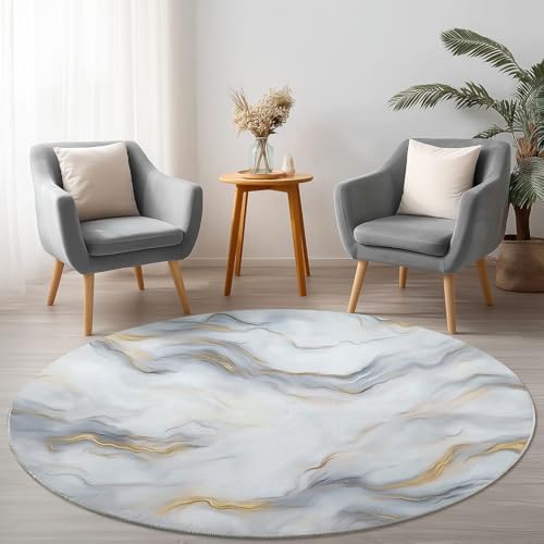 Allgemein Weich Flanell Grau Runder Teppich rutschfest Waschbar, Abstrakt Design Marmorlinien Runder Teppich für Kinder Flur Wohnzimmer Büro Schlafzimmer, Ø 60 cm Rund Teppiche Einweihungsgeschenk Allgemein Weich Flanell Grau Runder Teppich rutschfest Waschbar, Abstrakt Design Marmorlinien Runder Teppich für Kinder Flur Wohnzimmer Büro Schlafzimmer, Ø 60 cm Rund Teppiche Einweihungsgeschenk von Allgemein