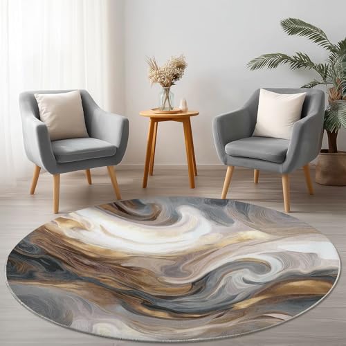 Allgemein Weich Flanell Grau Runder Teppich rutschfest Waschbar, Fantasie Elegant Marmorlinien Runder Teppich für Kinder Flur Wohnzimmer Büro Schlafzimmer, Ø 180 cm Rund Teppiche Einweihungsgeschenk Allgemein Weich Flanell Grau Runder Teppich rutschfest Waschbar, Fantasie Elegant Marmorlinien Runder Teppich für Kinder Flur Wohnzimmer Büro Schlafzimmer, Ø 180 cm Rund Teppiche Einweihungsgeschenk von Allgemein