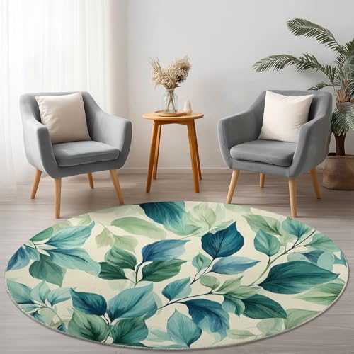 Allgemein Weich Flanell Grün Runder Teppich rutschfest Waschbar, Einfach Aquarell Blätter Runder Teppich für Kinder Flur Wohnzimmer Büro Schlafzimmer, Ø 210 cm Rund Teppiche Einweihungsgeschenk Allgemein Weich Flanell Grün Runder Teppich rutschfest Waschbar, Einfach Aquarell Blätter Runder Teppich für Kinder Flur Wohnzimmer Büro Schlafzimmer, Ø 210 cm Rund Teppiche Einweihungsgeschenk von Allgemein