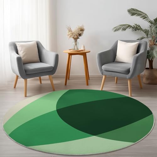 Allgemein Weich Flanell Grün Runder Teppich rutschfest Waschbar, Einfach Illustration Geometrie Runder Teppich für Kinder Flur Wohnzimmer Büro Schlafzimmer, Ø 120 cm Rund Teppiche Einweihungsgeschenk Allgemein Weich Flanell Grün Runder Teppich rutschfest Waschbar, Einfach Illustration Geometrie Runder Teppich für Kinder Flur Wohnzimmer Büro Schlafzimmer, Ø 120 cm Rund Teppiche Einweihungsgeschenk von Allgemein