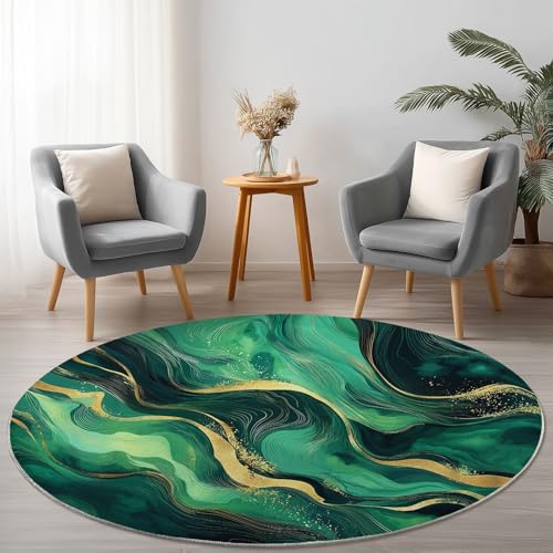 Allgemein Weich Flanell Grün Runder Teppich rutschfest Waschbar, Einfach Luxuriös Marmorlinien Runder Teppich für Kinder Flur Wohnzimmer Büro Schlafzimmer, Ø 60 cm Rund Teppiche Einweihungsgeschenk Allgemein Weich Flanell Grün Runder Teppich rutschfest Waschbar, Einfach Luxuriös Marmorlinien Runder Teppich für Kinder Flur Wohnzimmer Büro Schlafzimmer, Ø 60 cm Rund Teppiche Einweihungsgeschenk von Allgemein