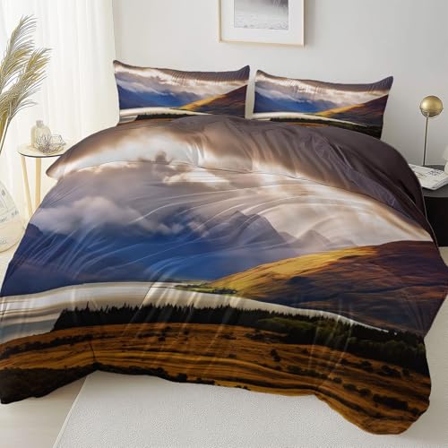 Atmungsaktiv Bettbezug 135 x 200 cm Weich und Bequem, Landschaft Berge Wolkenmeer Mikrofaser Bettbezug Mit Reißverschluss Einfaches Be- und Entladen, Braune Bettwäsche Wendemotiv Atmungsaktiv Bettbezug 135 x 200 cm Weich und Bequem, Landschaft Berge Wolkenmeer Mikrofaser Bettbezug Mit Reißverschluss Einfaches Be- und Entladen, Braune Bettwäsche Wendemotiv von Allgemein
