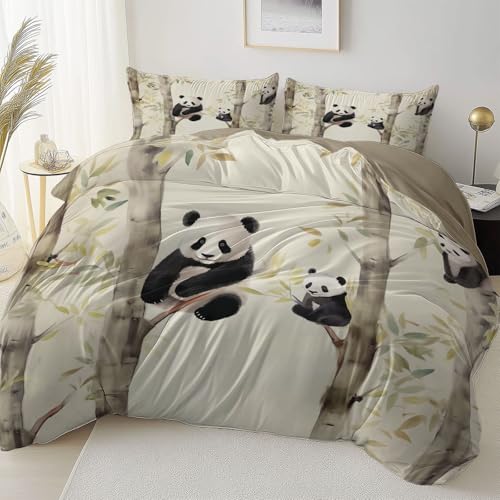 Bettbezug Braune Doppelseitig Reversibel mit Reißverschluss Eckband, Tier Panda Großer Baum Mikrofaser Bettwäsche Set Atmungsaktiv Reißfest, 180 x 200 cm Bettbezug Pflegeleicht Schlafzimmer Bettbezug Braune Doppelseitig Reversibel mit Reißverschluss Eckband, Tier Panda Großer Baum Mikrofaser Bettwäsche Set Atmungsaktiv Reißfest, 180 x 200 cm Bettbezug Pflegeleicht Schlafzimmer von Allgemein