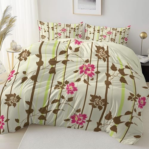 Bettbezug Cremefarben Doppelseitig Reversibel mit Reißverschluss Eckband, Retro Blume Linie Mikrofaser Bettwäsche Set Atmungsaktiv Reißfest, 180 x 200 cm Bettbezug Pflegeleicht Schlafzimmer Bettbezug Cremefarben Doppelseitig Reversibel mit Reißverschluss Eckband, Retro Blume Linie Mikrofaser Bettwäsche Set Atmungsaktiv Reißfest, 180 x 200 cm Bettbezug Pflegeleicht Schlafzimmer von Allgemein