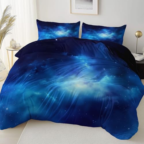Bettbezug Dunkelblau Doppelseitig Reversibel mit Reißverschluss Eckband, Fantasie Fotografie Nebel Mikrofaser Bettwäsche Set Atmungsaktiv Reißfest, 180 x 200 cm Bettbezug Pflegeleicht Schlafzimmer Bettbezug Dunkelblau Doppelseitig Reversibel mit Reißverschluss Eckband, Fantasie Fotografie Nebel Mikrofaser Bettwäsche Set Atmungsaktiv Reißfest, 180 x 200 cm Bettbezug Pflegeleicht Schlafzimmer von Allgemein