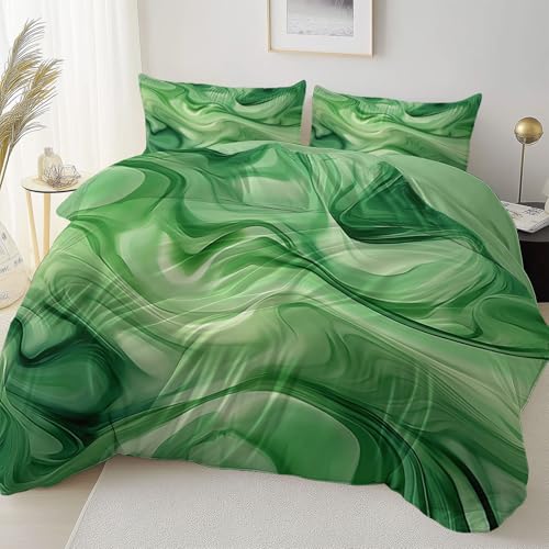 Bettbezug Grün Doppelseitig Reversibel mit Reißverschluss Eckband, Abstrakt Fantasie Welle Mikrofaser Bettwäsche Set Atmungsaktiv Reißfest, 180 x 200 cm Bettbezug Pflegeleicht Schlafzimmer Bettbezug Grün Doppelseitig Reversibel mit Reißverschluss Eckband, Abstrakt Fantasie Welle Mikrofaser Bettwäsche Set Atmungsaktiv Reißfest, 180 x 200 cm Bettbezug Pflegeleicht Schlafzimmer von Allgemein