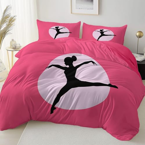 Bettbezug Knalliges Pink Doppelseitig Reversibel mit Reißverschluss Eckband, Abstrakt Geometrisch Tänzerin Mikrofaser Bettwäsche Set Reißfest, 180 x 200 cm Bettbezug Pflegeleicht Schlafzimmer Bettbezug Knalliges Pink Doppelseitig Reversibel mit Reißverschluss Eckband, Abstrakt Geometrisch Tänzerin Mikrofaser Bettwäsche Set Reißfest, 180 x 200 cm Bettbezug Pflegeleicht Schlafzimmer von Allgemein