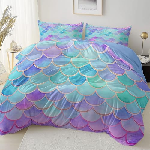 Blau Doppelseitig Bettbezug Pflegeleicht Atmungsaktiv, Abstrakt Fantasie Skala Thema Bettwäsche für Jugendliche Erwachsene, 180 x 200 cm Bettbezug Mit Reißverschluss Einfaches Be- und Entladen Blau Doppelseitig Bettbezug Pflegeleicht Atmungsaktiv, Abstrakt Fantasie Skala Thema Bettwäsche für Jugendliche Erwachsene, 180 x 200 cm Bettbezug Mit Reißverschluss Einfaches Be- und Entladen von Allgemein