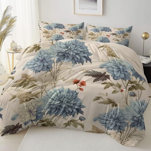 Cremefarben Reversibel Bettbezug Nicht Leicht Verblassen Pflegeleicht, Retro Elegant Blume Mikrofaser Bettbezug Mit Reißverschluss Weich Bügelfrei, 240 x 220 cm Bettwäsche Set Dauerhaft Cremefarben Reversibel Bettbezug Nicht Leicht Verblassen Pflegeleicht, Retro Elegant Blume Mikrofaser Bettbezug Mit Reißverschluss Weich Bügelfrei, 240 x 220 cm Bettwäsche Set Dauerhaft von Allgemein