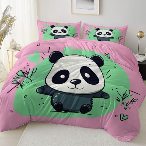 Rosa Doppelseitig Bettbezug Pflegeleicht Atmungsaktiv, Cartoon Süß Panda Thema Bettwäsche für Jugendliche Erwachsene, 200 x 200 cm Bettbezug Mit Reißverschluss Einfaches Be- und Entladen Rosa Doppelseitig Bettbezug Pflegeleicht Atmungsaktiv, Cartoon Süß Panda Thema Bettwäsche für Jugendliche Erwachsene, 200 x 200 cm Bettbezug Mit Reißverschluss Einfaches Be- und Entladen von Allgemein