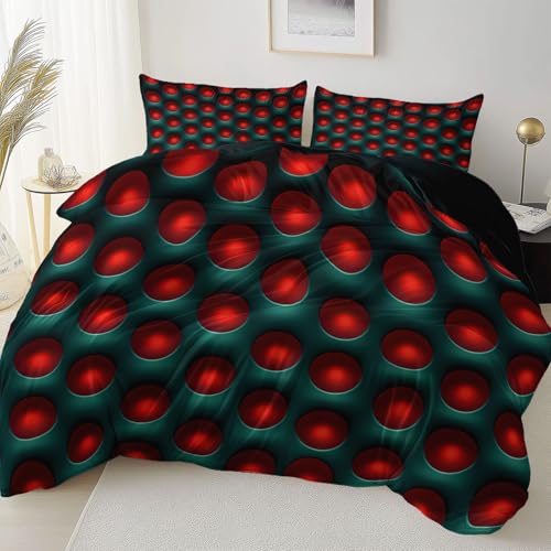 Schwarz Reversibel Bettbezug Nicht Leicht Verblassen Pflegeleicht, Abstrakt 3D Kreis Mikrofaser Bettbezug Mit Reißverschluss Weich Bügelfrei, 135 x 200 cm Bettwäsche Set Dauerhaft Schwarz Reversibel Bettbezug Nicht Leicht Verblassen Pflegeleicht, Abstrakt 3D Kreis Mikrofaser Bettbezug Mit Reißverschluss Weich Bügelfrei, 135 x 200 cm Bettwäsche Set Dauerhaft von Allgemein