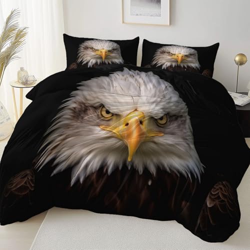 Schwarz Reversibel Bettbezug Nicht Leicht Verblassen Pflegeleicht, Fotografie Nahaufnahme Adler Mikrofaser Bettbezug Mit Reißverschluss Weich Bügelfrei, 135 x 200 cm Bettwäsche Set Dauerhaft Schwarz Reversibel Bettbezug Nicht Leicht Verblassen Pflegeleicht, Fotografie Nahaufnahme Adler Mikrofaser Bettbezug Mit Reißverschluss Weich Bügelfrei, 135 x 200 cm Bettwäsche Set Dauerhaft von Allgemein