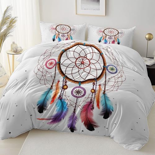 Weiß Doppelseitig Bettbezug Pflegeleicht Atmungsaktiv, Einfach Traumfänger Feder Thema Bettwäsche für Jugendliche Erwachsene, 155 x 220 cm Bettbezug Mit Reißverschluss Einfaches Be- und Entladen Weiß Doppelseitig Bettbezug Pflegeleicht Atmungsaktiv, Einfach Traumfänger Feder Thema Bettwäsche für Jugendliche Erwachsene, 155 x 220 cm Bettbezug Mit Reißverschluss Einfaches Be- und Entladen von Allgemein