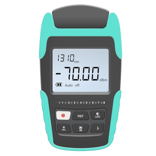 ALLGRIIT TM530 4 in 1 optischer Leistungsmesser mit VFL RJ45 LED-Licht Optical Power Meter lwl Optisches Leistungsmessgerät mit visueller Fehlersuche Stromversorgung über wiederaufladbaren Akku von Allgriit