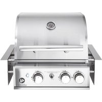 TOP-Line CHEF S - BUILT-IN Variante - Edelstahl, 2 Brenner, Backburner und Air-System von Allgrill