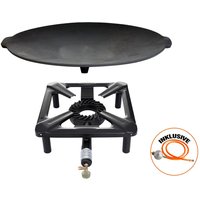 Hockerkocher-Set (groß) mit Gusseisengrillschale Ø 45 cm von Allgrill
