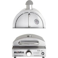 Multi-Kulti Set 2 inkl. Pizzabackhaube aus Edelstahl von Allgrill