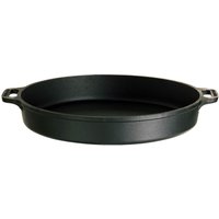 AllGrill Robuste Gusseisen-Pfanne mit zwei Griffen, 30 cm Durchmesser, Schwarz von Allgrill