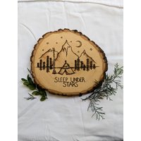 Schlafen Sie Unter Sternen Holzofen Stück von AlliMartindaleArt