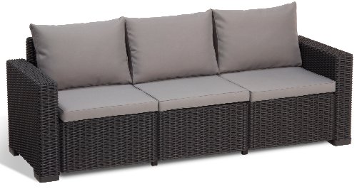 Allibert Lounge Sofa California 3-Sitzer, graphit/cool grey von Allibert