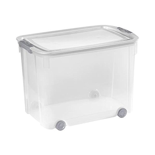 Curver Logik Aufbewahrungsbox mit Deckel 70L, Plastik, transparent, 1.1 x 1.1 cm, 35-Einheiten von Allibert