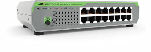 Allied Telesis AT-FS710/16-50 Switch Layer 2 Fast Ethernet Unmanaged - 16 x 10/100TX - Internal PSU von Allied Telesis