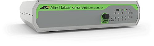 Allied Telesis AT-FS710/5E-60 Switch Layer 2 Fast Ethernet Unmanaged - 5 x 10/100TX - External PSU von Allied Telesis