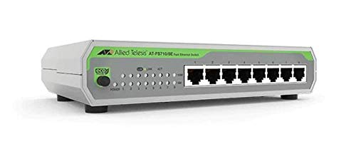 Allied Telesis AT-FS710/8E-60 Switch Layer 2 Fast Ethernet Unmanaged - 8 x 10/100TX - External PSU von Allied Telesis