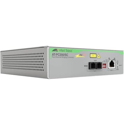 Allied Telesis AT-PC200/SC-960 | PoE Media Converter 100FX-SC to 10/100TX POE+,2 km von Allied Telesis