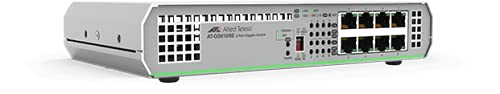 Allied Telesis AT-GS910/8E-50 Switch Layer 2 Gigabit Unmanaged - 8 x 10/100/1000T - External PSU - DIP Switch configurable von Allied Telesis