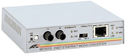 Allied Telesis AT-MC101XL-60 | Media Converter 100FX-ST to 100TX,2 km Allied Telesis AT-MC101XL-60 | Media Converter 100FX-ST to 100TX,2 km von Allied Telesis