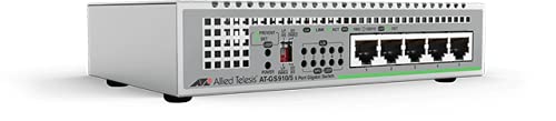 Allied Telesis AT-GS910/5-50 Switch Layer 2 Gigabit Unmanaged - 5 x 10/100/1000T - Internal PSU - DIP Switch configurable von Allied Telesis