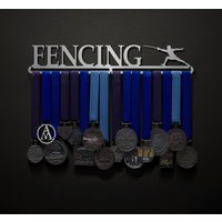Fechten - Alliierte Medaille Aufhänger Halter Display Rack von AlliedMedalHangers